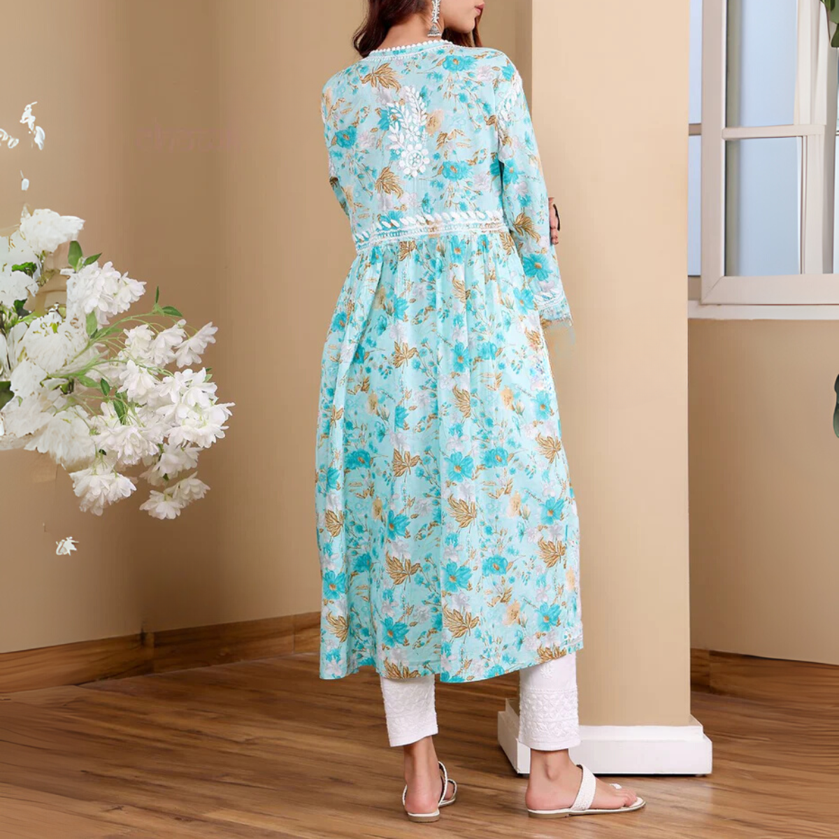 3 Combo Pack | Women Chikankari Work Kurti Set | Full Sleeves - CKW-05