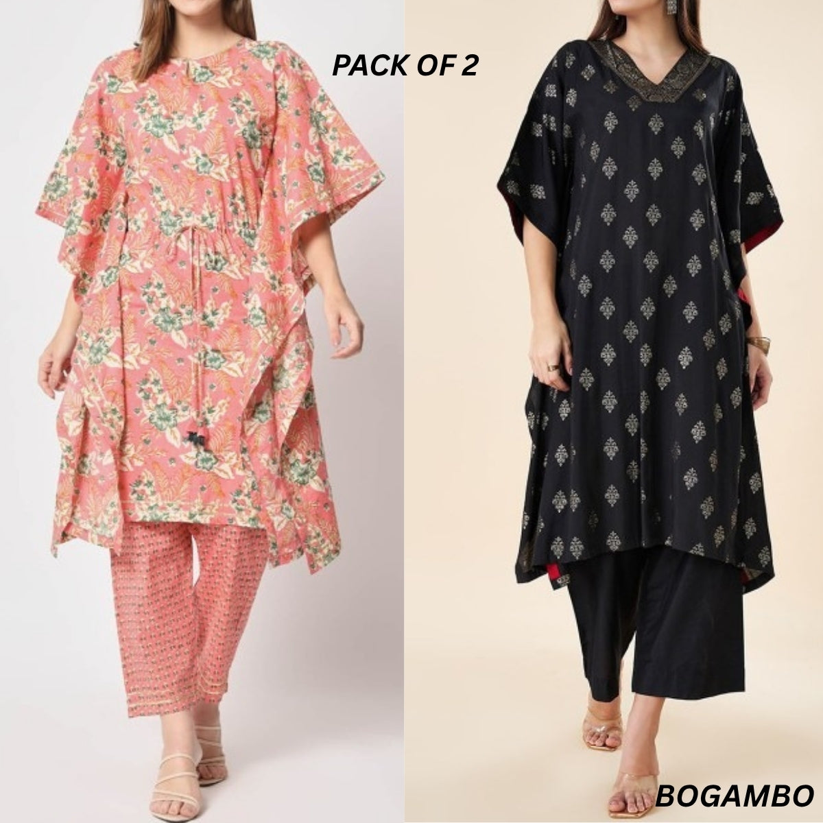 Stylish Kaftan Kurta and Pant Combo for Every Occasion | K-08