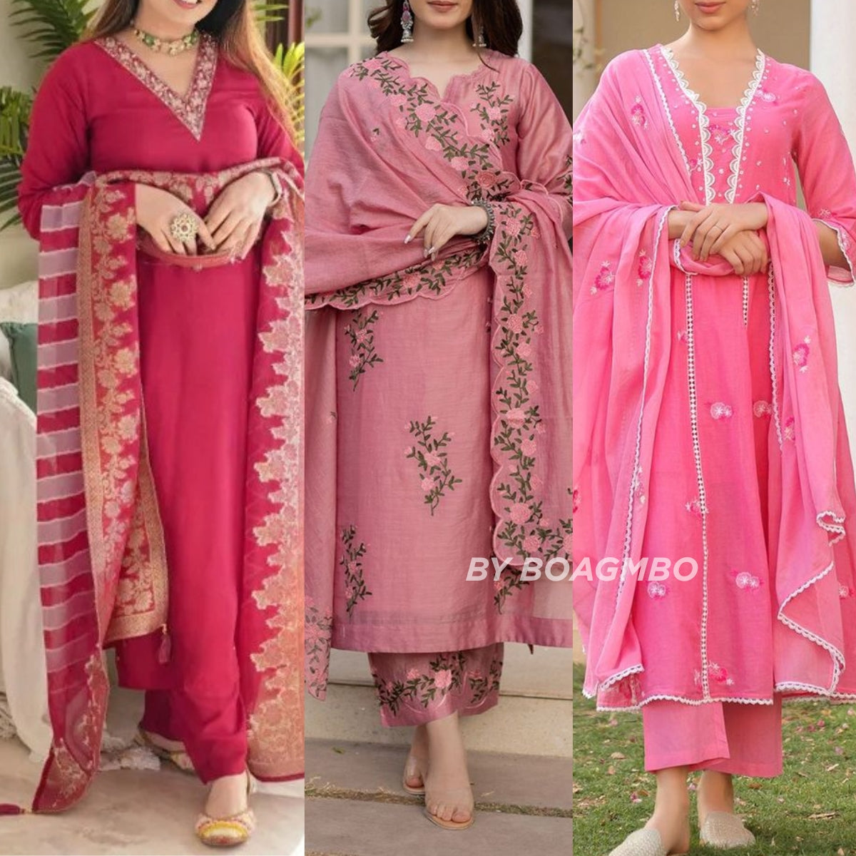 Elegant 3-Piece Women Kurti Set with Dupatta Combo Pack – Stylish, Comfortable & Versatile Ethnic Wear | KS-08