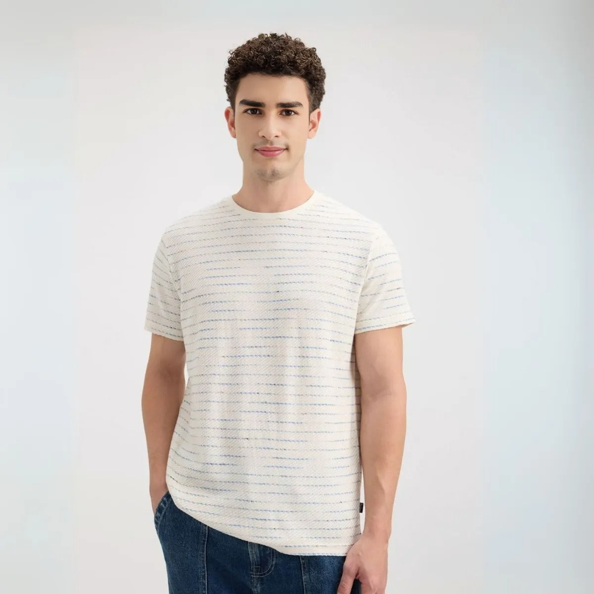 5 T-Shirt Combo | Premium Crew Neck Textured Tees for Everyday Comfort | T-16