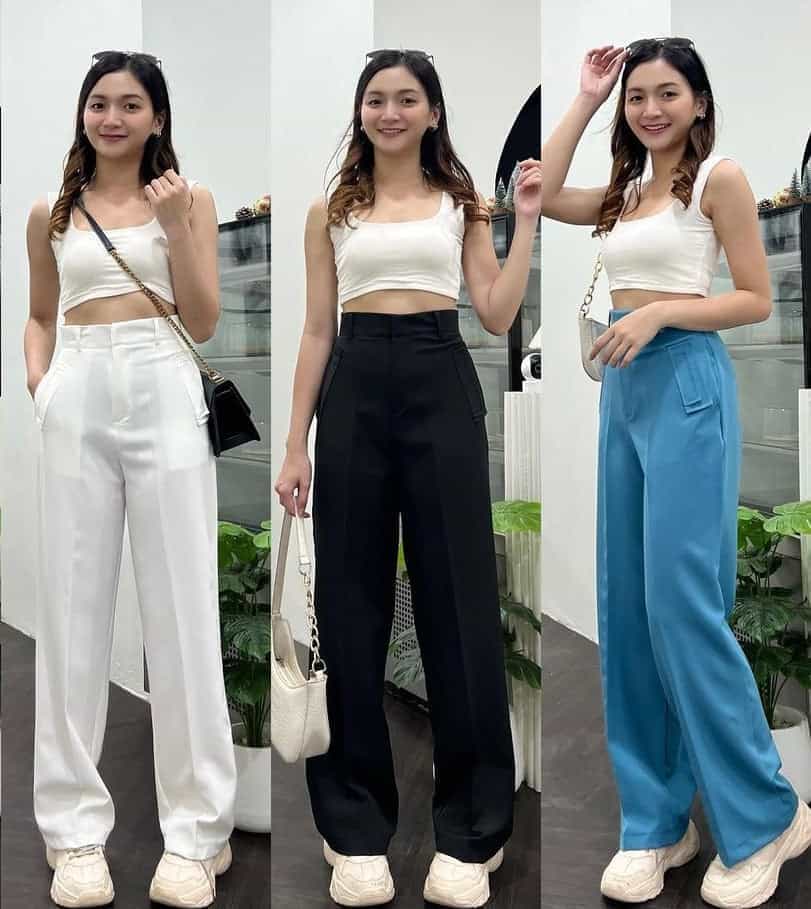 SALE LIVE !! 🔥🚀 (PACK - 3) Straight-leg pants with horizontal pockets