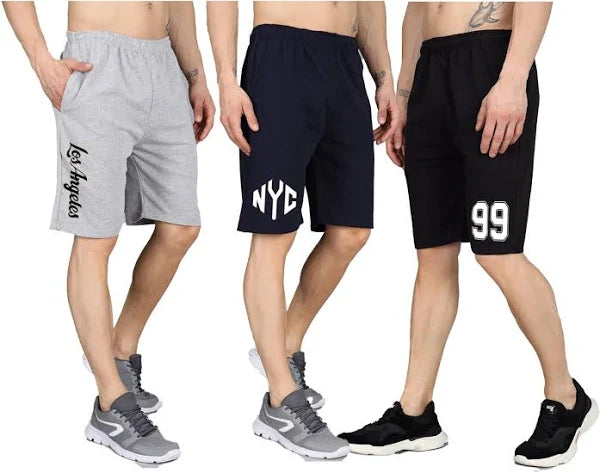 Men's Cotton Casual Cargo Shorts Pack of 3 | MS-01